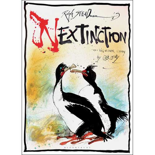 Book cover and/or sample page of Ralph Steadman's Nextinction
