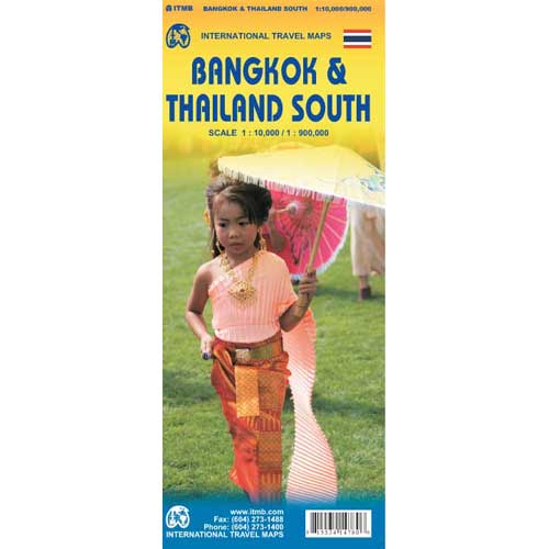 Book cover and/or sample page of Bangkok & Thailand South: Travel Map