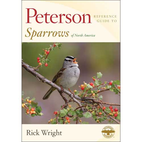 Book cover and/or sample page of Peterson Reference Guide to Sparrows of North America