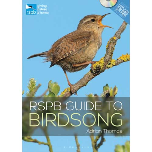 Book cover and/or sample page of RSPB Guide to Birdsong