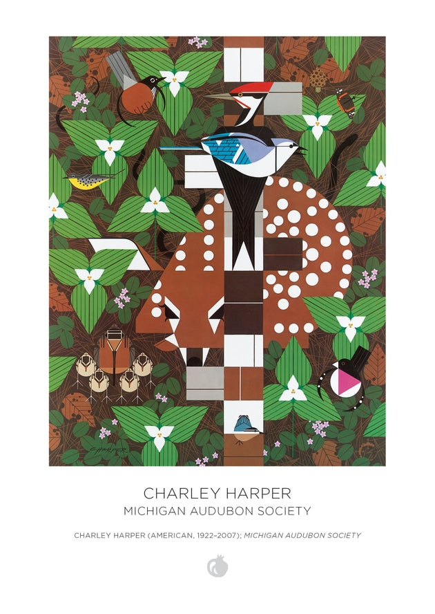 Puzzle: Charley Harper Charley Harper 120-Piece Double-Sided Jigsaw Puzzle Set