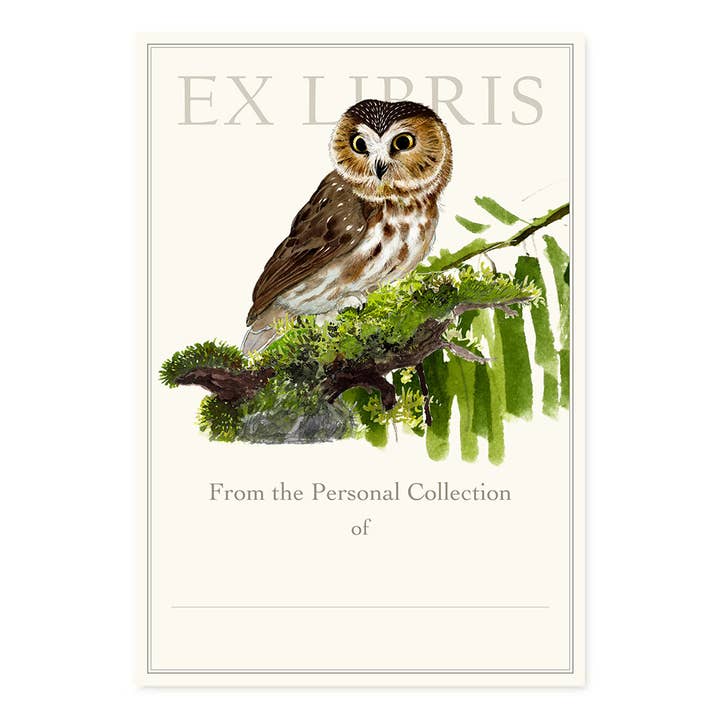 Birder Bookplates: Ex-Libris Stickers