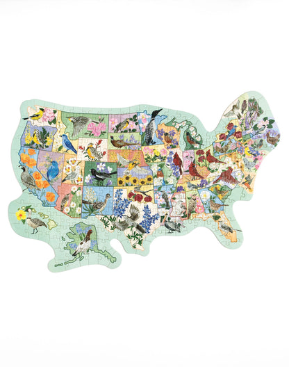 Puzzle: Birds and Blooms Across America