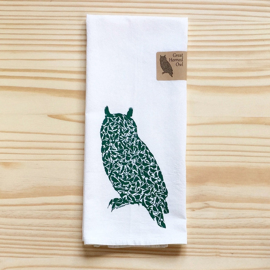 Native Birds Tea Towel