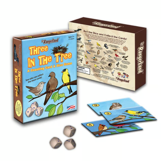 Book cover Three in the Tree: A Counting Card & Dice Game