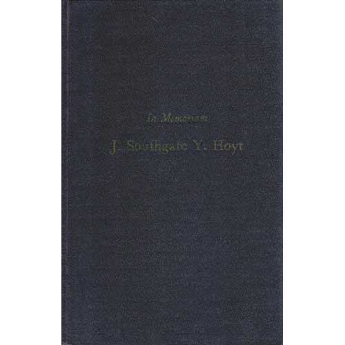 Book cover and/or sample page of In Memoriam: J. Southgate Y. Hoyt: The Life of an Ornithologist, with Excerpts from His Journals