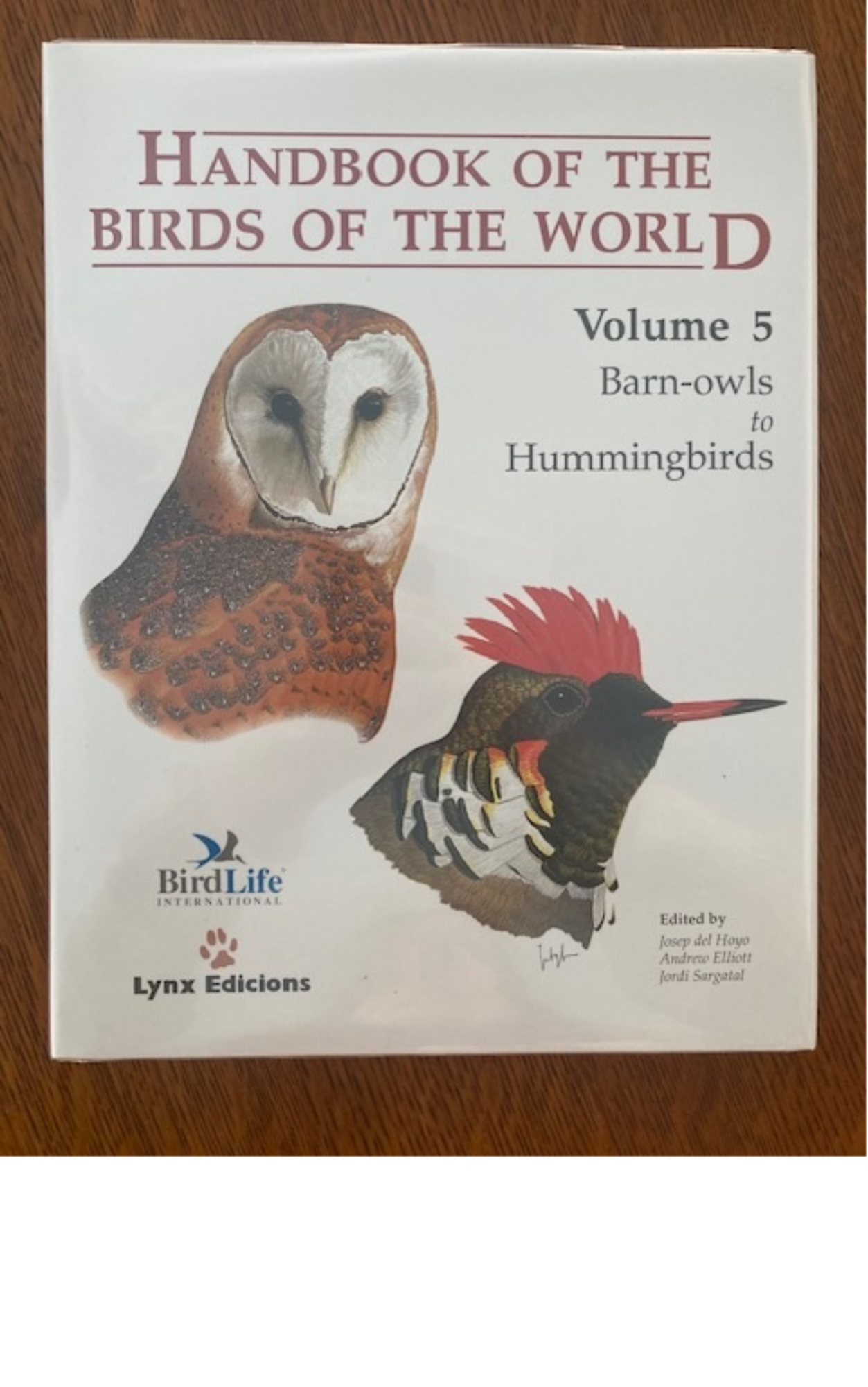 Handbook of the Birds of the World, Volumes 1 through 17 (plus Illustrated Checklist of the Birds of the World) cover