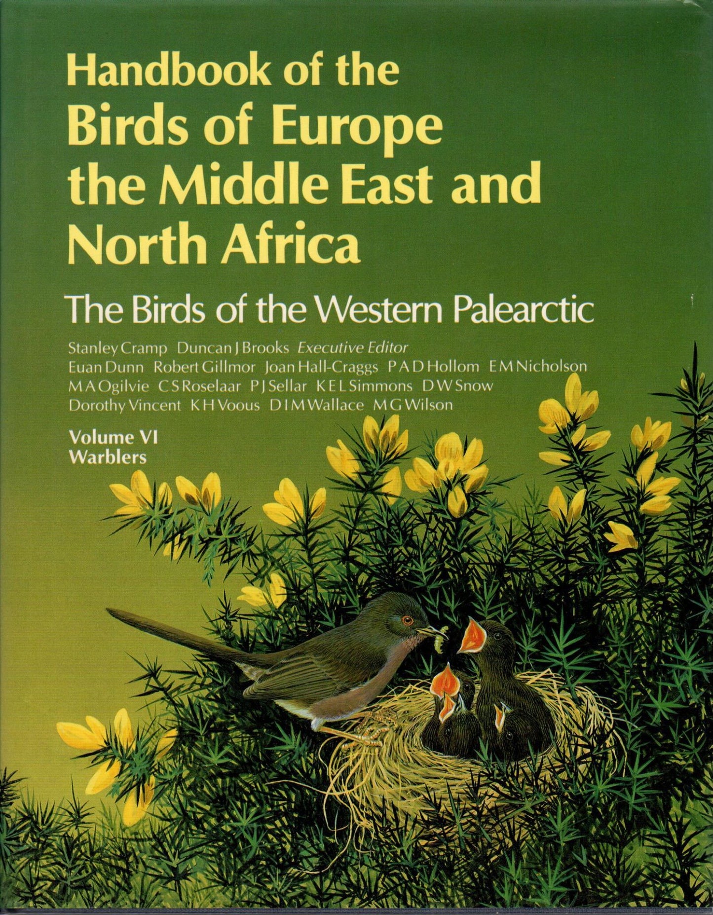 Book cover and/or sample page of Handbook of the Birds of Europe, the Middle East and  North Africa: The Birds of the Western Palearctic. Volume VI, Warblers
