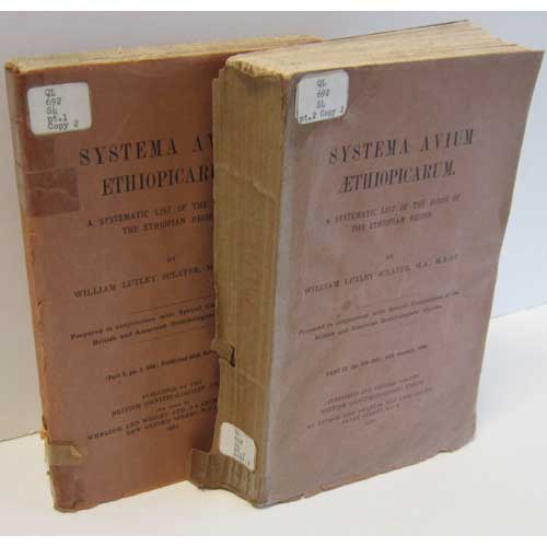 Book cover and/or sample page of Systema Avium Ethiopicarum: A Systematic List of the Birds of the Ethiopian Region