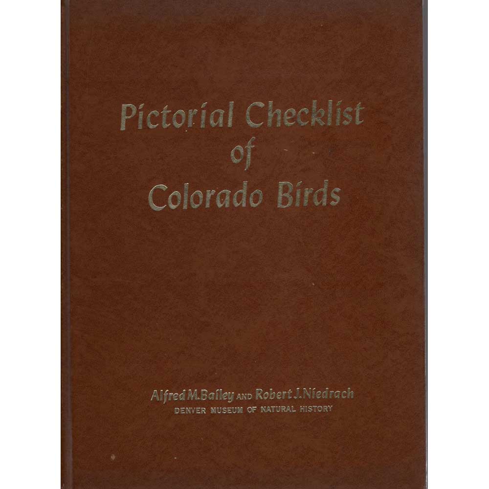 Pictorial Checklist of Colorado Birds cover