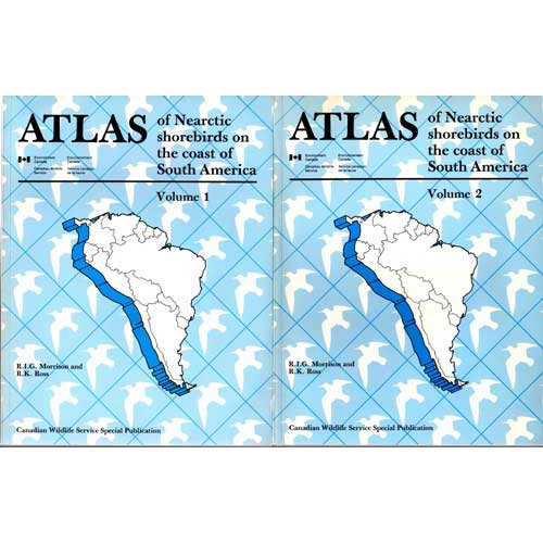 Book cover and/or sample page of Atlas of Nearctic shorebirds on the coast of South America- 2 Volumes