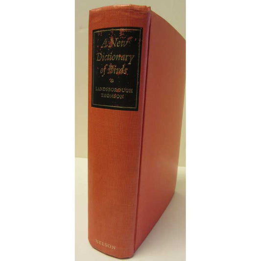 Book cover and/or sample page of A New Dictionary of Birds