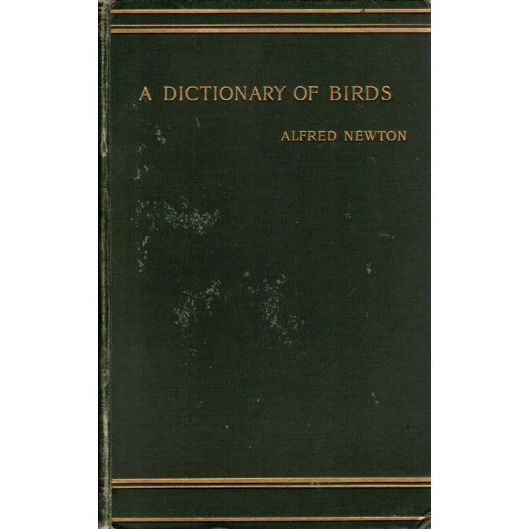 Book cover and/or sample page of A Dictionary of Birds