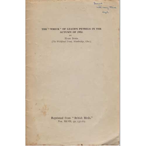 Book cover and/or sample page of The 'Wreck' of Leach's Petrels in the Autumn of 1952