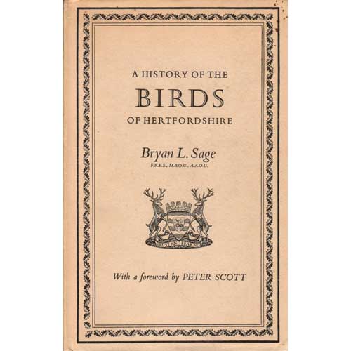 Book cover and/or sample page of A History of the Birds of Hertfordshire
