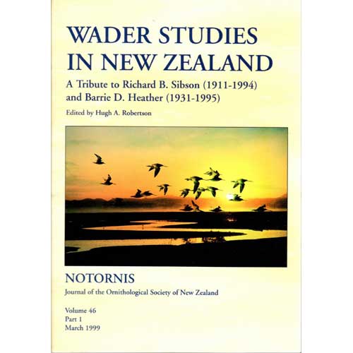 Book cover and/or sample page of Wader Studies in New Zealand