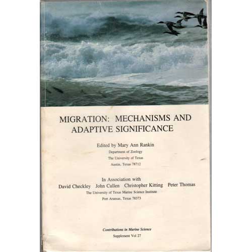 Book cover and/or sample page of Migration: Mechanisms and Adaptive Significance Vol. 27