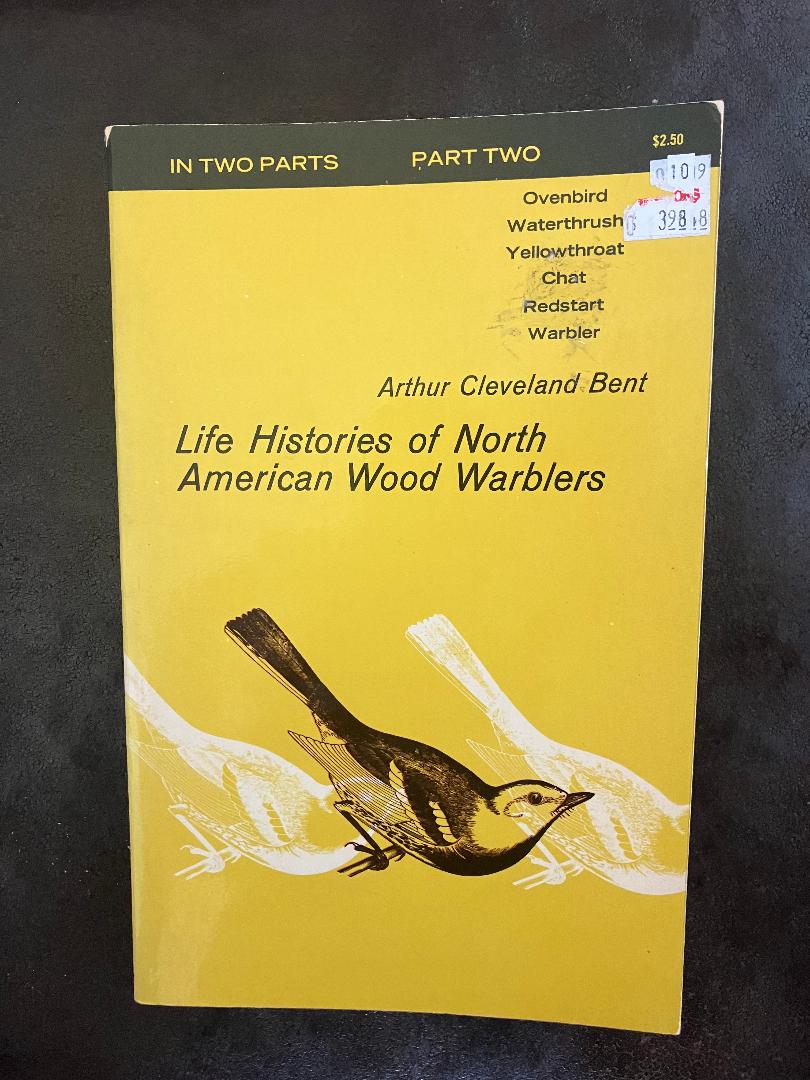 Book cover Life Histories of North American Wood Warblers. Part Two