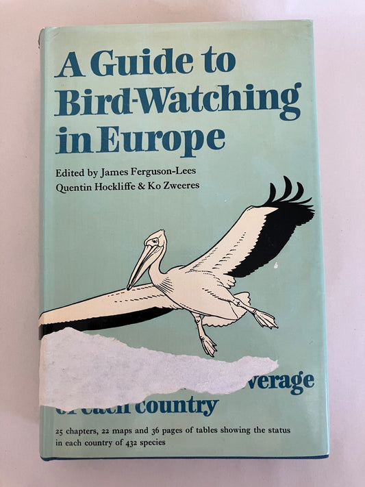 Book cover A Guide to Bird-Watching in Europe