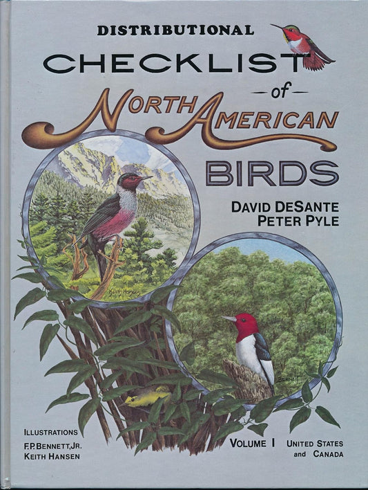 Book cover Distributional Checklist of North American Birds: Volume 1, United States and Canada