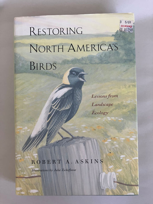Book cover Restoring North America's Birds: Lessons from Landscape Ecology [HC]