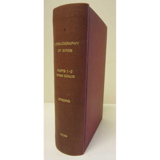 Book cover and/or sample page of A Bibliography of Birds Parts 1 and 2