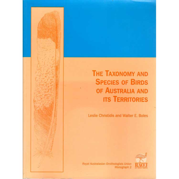Book cover and/or sample page of Taxonomy and Species of Birds of Australia and Its Territories