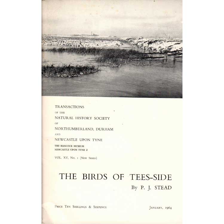 Book cover and/or sample page of The Birds of Tees-Side. Transactions of the Natural History Society Vol. XV, No.1 [New Series]