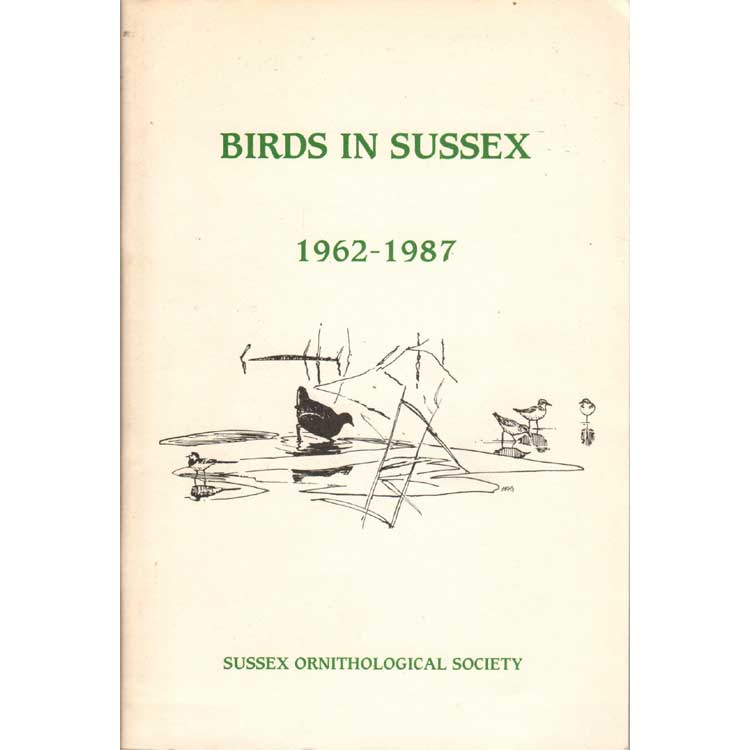 Book cover and/or sample page of Birds in Sussex 1962-1987