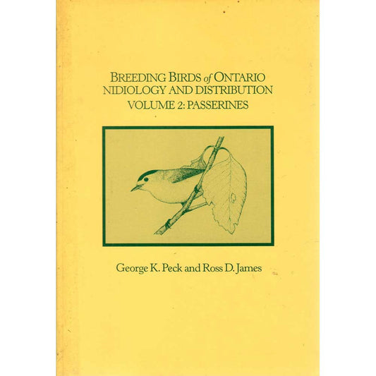 Book cover and/or sample page of Breeding Birds of Ontario Nidiology and Distribution Volume 2: Passerines