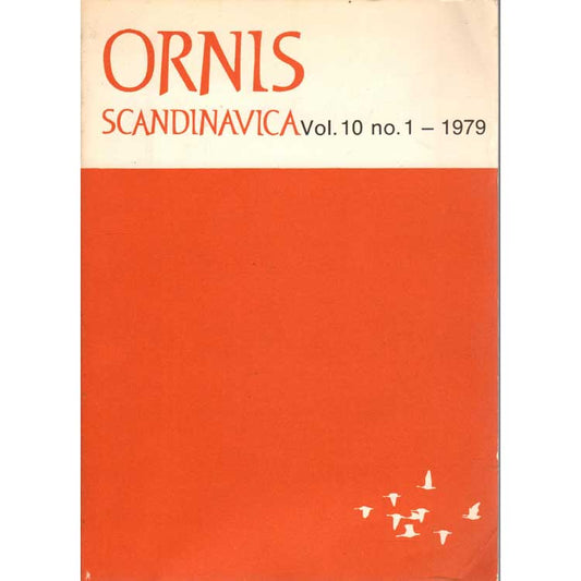 Book cover and/or sample page of Ornis Scandinavica Vol. 10:1, 1979