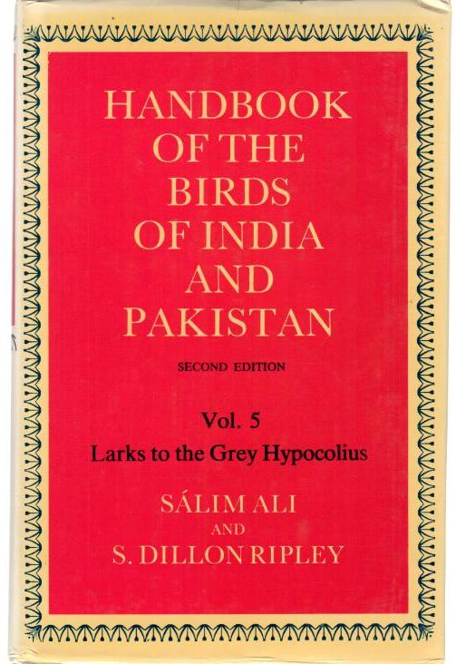 Book cover Handbook of the Birds of India and Pakistan, Vol. 5, Second edition