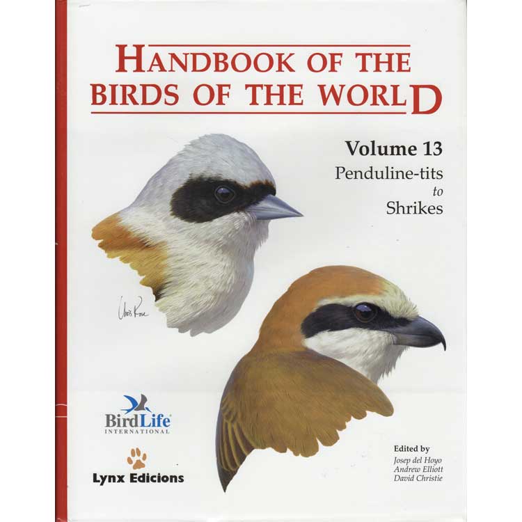 Handbook of the Birds of the World, Volume 13: Penduline-tits to Shrikes [USED] cover