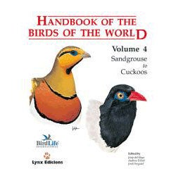 Handbook of the Birds of the World, Volume 4: Sandgrouse to Cuckoos [Used] cover