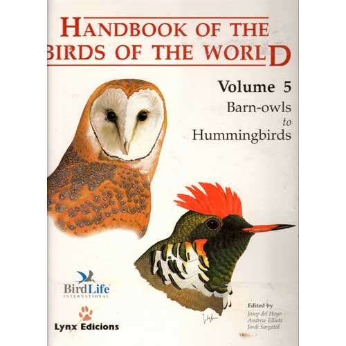 Handbook of the Birds of the World, Volume 5: Barn Owls to Hummingbirds [USED] cover