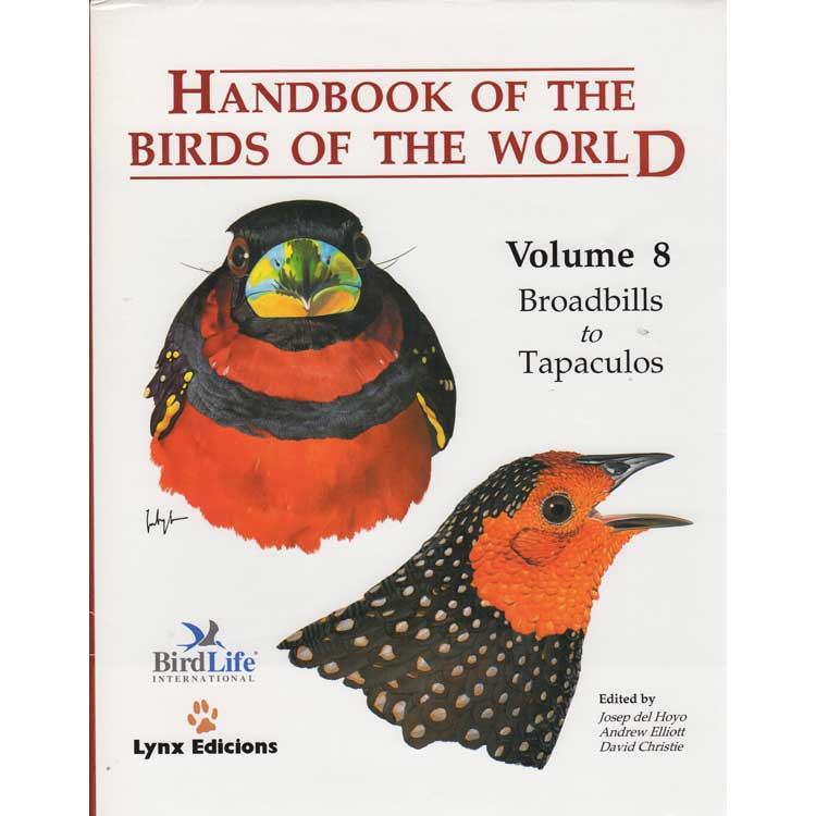 Handbook of the Birds of the World, Volume 8: Broadbills to Tapaculos[USED] cover