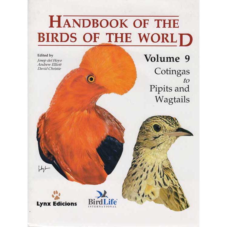 Handbook of the Birds of the World, Volume 9: Cotingas to Pipits and Wagtails [USED] cover