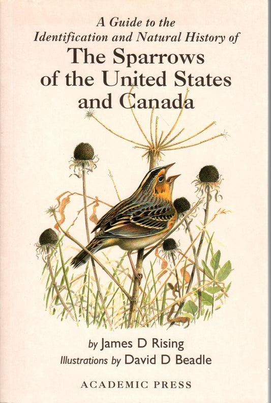 Book cover and/or sample page of A Guide to Identification and the Natural History of the Sparrows of the United States and Canada