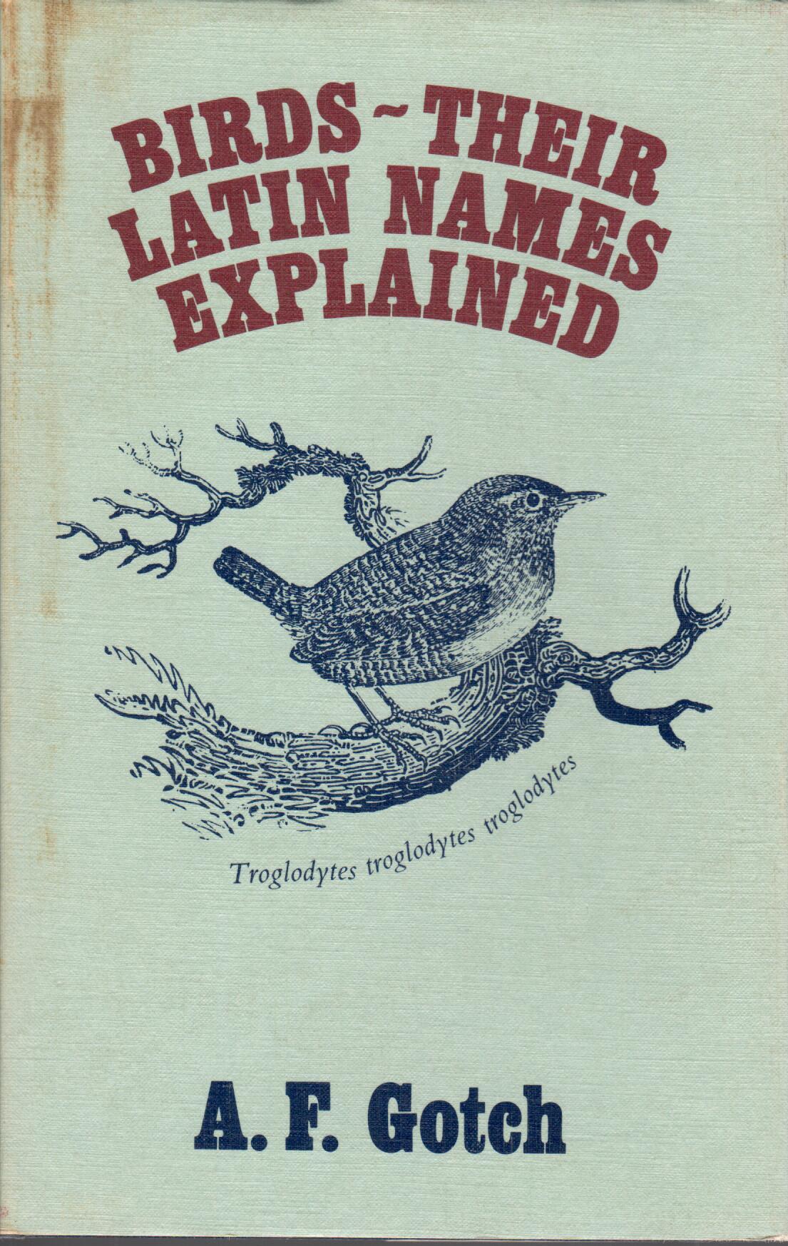 Book cover and/or sample page of Birds - Their Latin Names Explained
