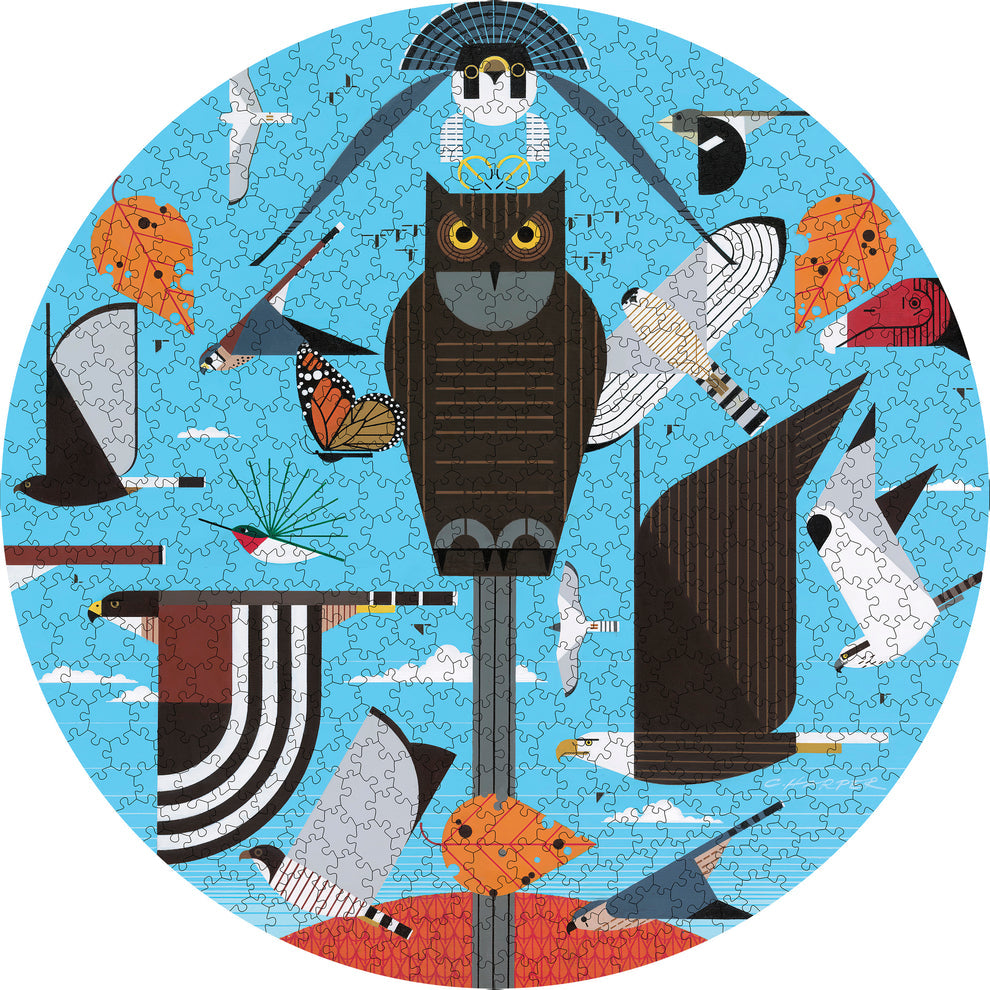 Puzzle: Charley Harper Hawk Mountain