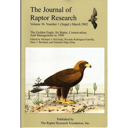 Book cover and/or sample page of The Golden Eagle: Its Status, Conservation, and Management in 1999