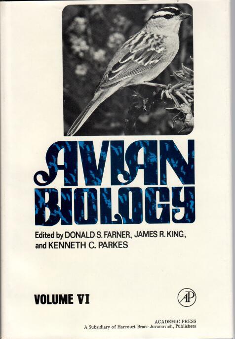 Book cover and/or sample page of Avian Biology: Volume VI (6)