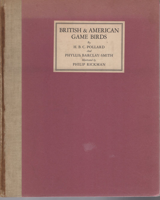 Book cover British & American Game Birds