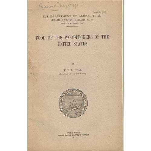 Book cover Food of the Woodpeckers of the United States