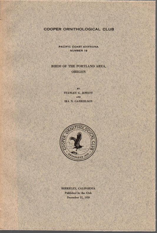 Book cover Birds of the Portland Area, Oregon
