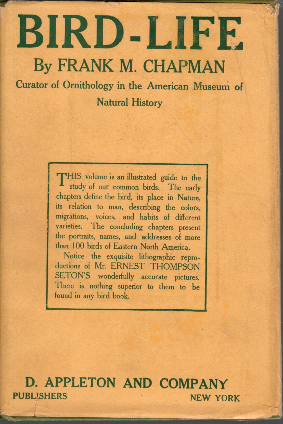 Book cover Bird Life: A Guide to the Study of Our Common Birds
