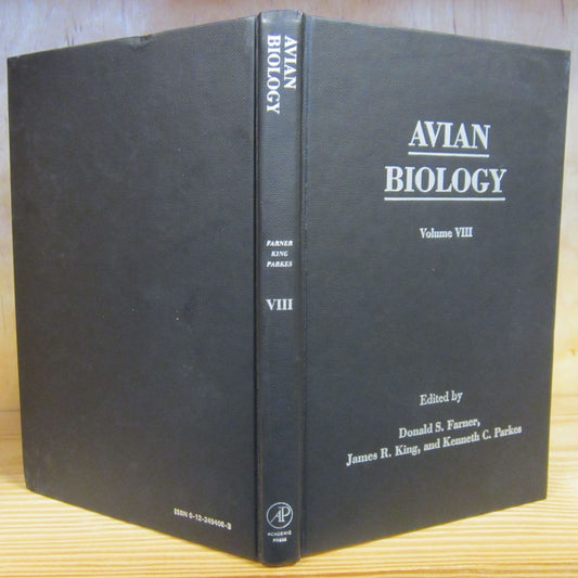 Book cover Avian Biology: Volume VIII (8)