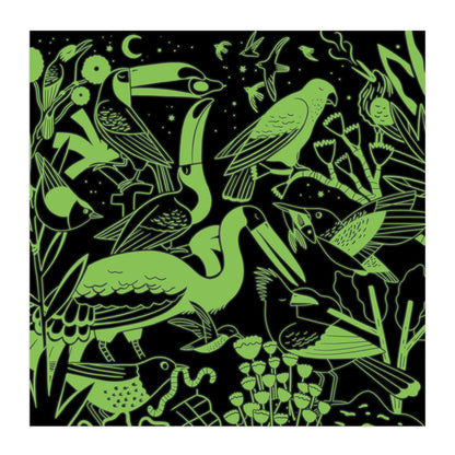 Puzzle: Glow-in-the-Dark Birds Illuminated