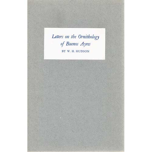 Book cover and/or sample page of Letters on the Ornithology of Buenos Ayres