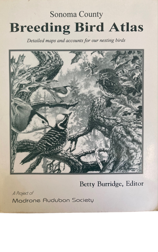 Book cover Sonoma County Breeding Bird Atlas